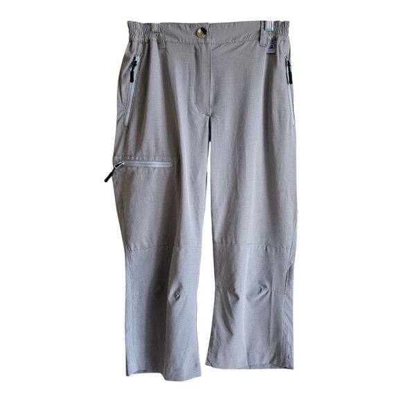 MAPAMYUMCO Women's S Pants Capri Cropped Gray Quick Dry Air Hole Tech 26 x 20 - Picture 1 of 9
